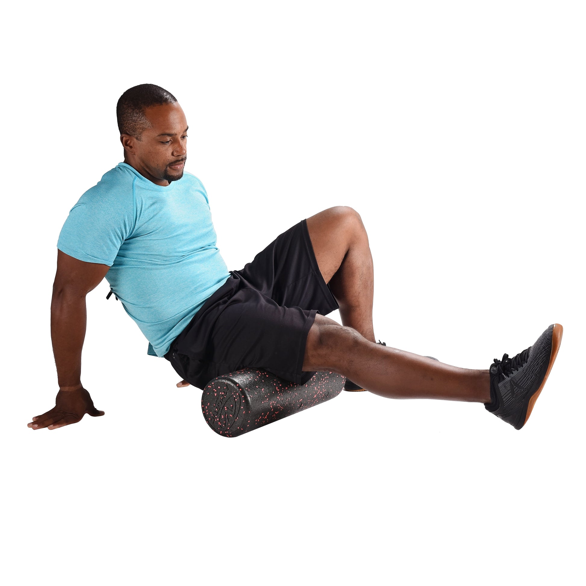 High Density Foam Roller, 24" Length, Purple/Black